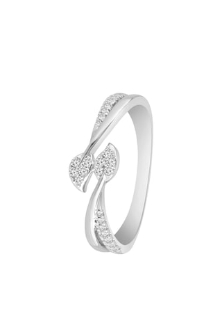 Bague - Or blanc et diamants