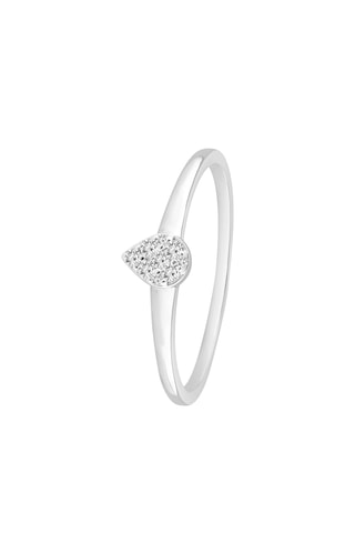 Bague - Or blanc et diamants