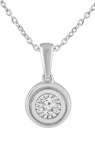 Collier - Or blanc et diamant