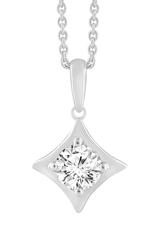 Collier - Or blanc et diamant