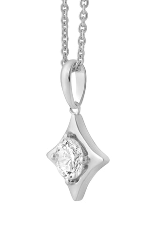 Collier - Or blanc et diamant