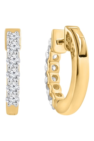 Créoles - Or jaune et diamants