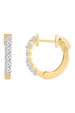 Créoles - Or jaune et diamants