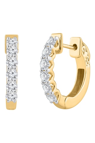 Créoles - Or jaune et diamants