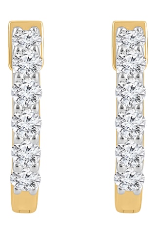 Créoles - Or jaune et diamants