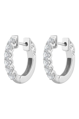 Créoles - Or blanc et diamants