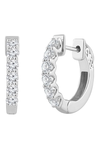 Créoles - Or blanc et diamants