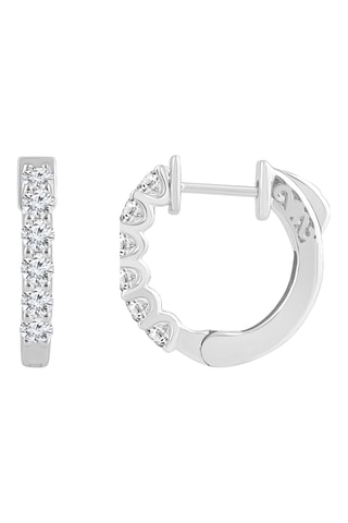 Créoles - Or blanc et diamants