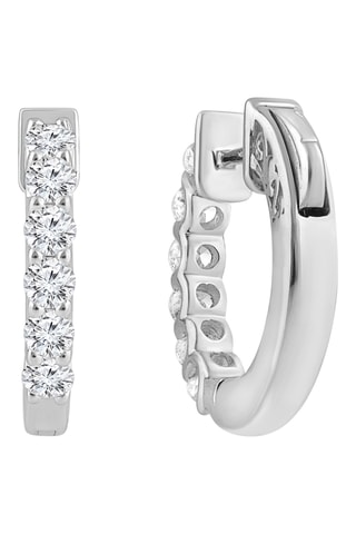 Créoles - Or blanc et diamants