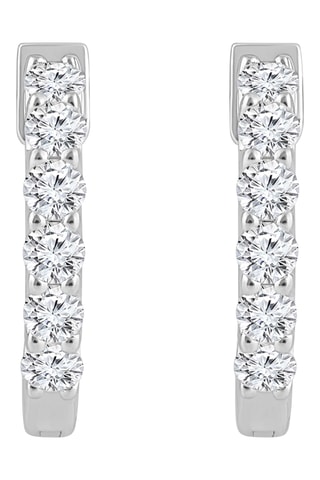 Créoles - Or blanc et diamants