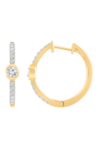 Créoles - Or jaune et diamants