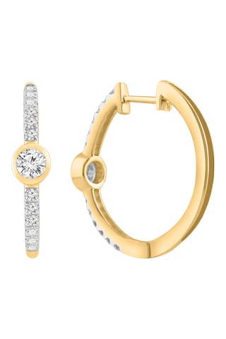 Créoles - Or jaune et diamants