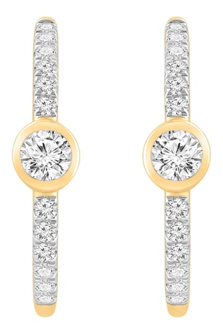 Créoles - Or jaune et diamants