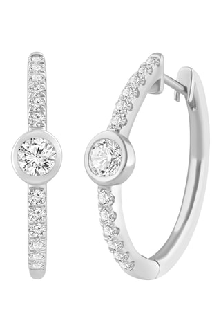 Créoles - Or blanc et diamants