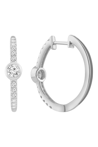 Créoles - Or blanc et diamants