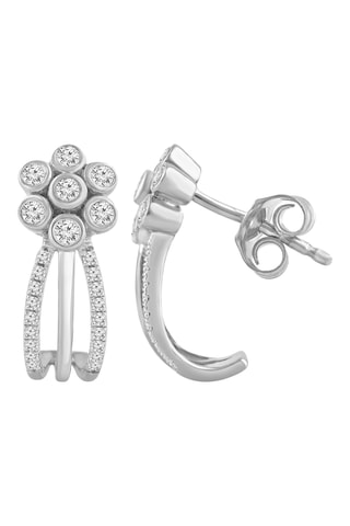 Boucles d'oreilles - Or blanc et diamants