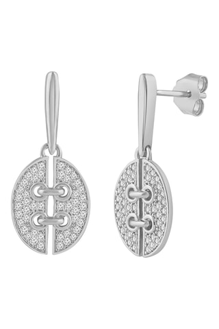 Boucles d'oreilles - Or blanc et diamants