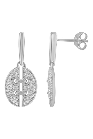 Boucles d'oreilles - Or blanc et diamants