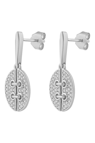 Boucles d'oreilles - Or blanc et diamants