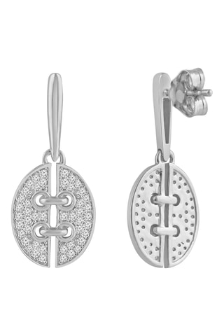 Boucles d'oreilles - Or blanc et diamants