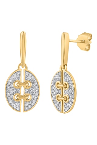 Boucles d'oreilles - Or jaune et diamants