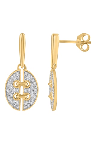 Boucles d'oreilles - Or jaune et diamants