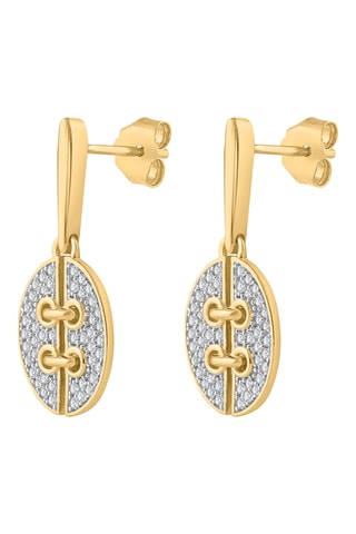 Boucles d'oreilles - Or jaune et diamants