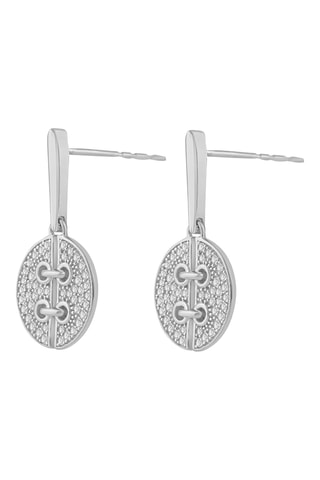 Boucles d'oreilles - Or blanc et diamants