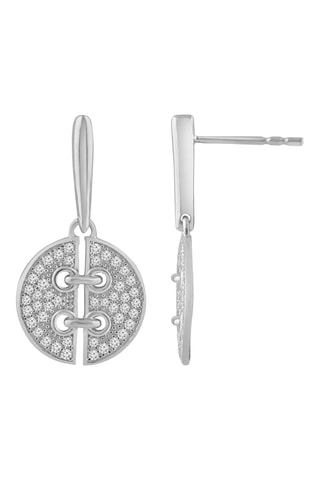 Boucles d'oreilles - Or blanc et diamants