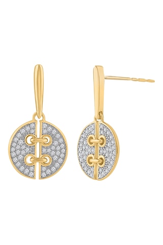 Boucles d'oreilles - Or jaune et diamants