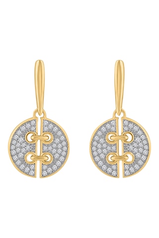 Boucles d'oreilles - Or jaune et diamants
