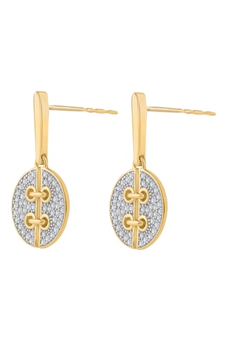 Boucles d'oreilles - Or jaune et diamants