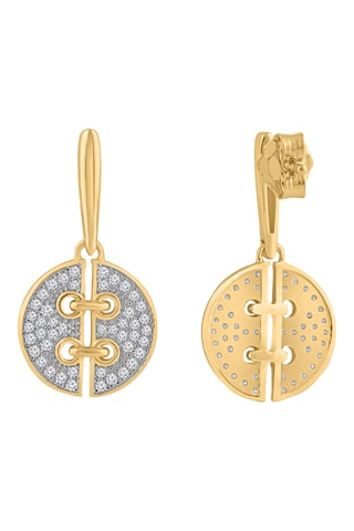 Boucles d'oreilles - Or jaune et diamants