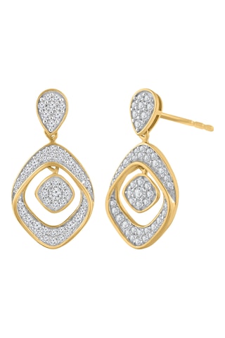 Boucles d'oreilles - Or jaune et diamants