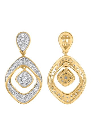Boucles d'oreilles - Or jaune et diamants