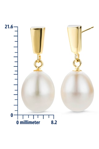Boucles d'oreilles - Or jaune et perles de culture d'eau douce
