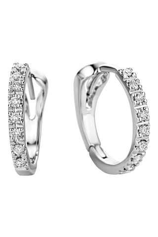 Créoles - Or blanc et diamants