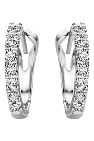 Créoles - Or blanc et diamants