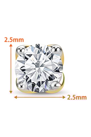 Puces - Or jaune et diamants