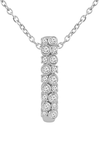 Collier - Or blanc et diamants