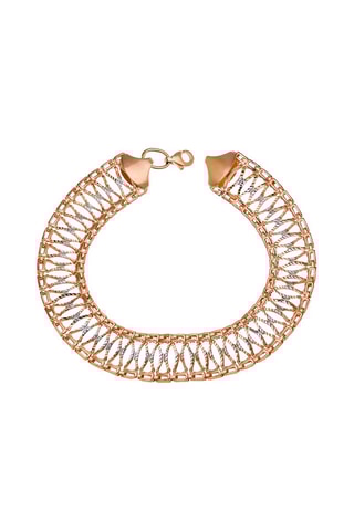 Bracelet - Or blanc et or rose