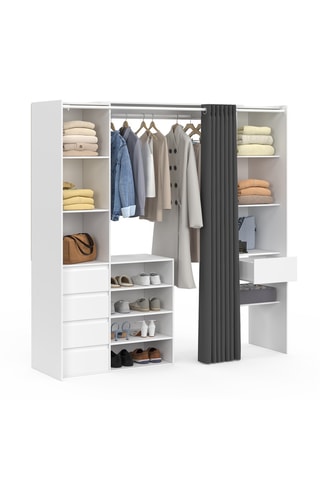 Penderie 5 tiroirs Justine - 180 x 180 x 50 cm