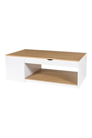 Table basse relevable avec coffre Elina - 110 x 45 x 60 cm