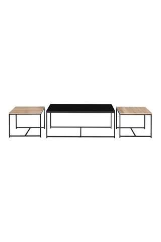 3 tables basses Liverpool - 113 x  60 x 45 / 53 x 53 x 40 cm