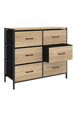 Commode 6 tiroirs Iris - 80 x 30 x 70 cm