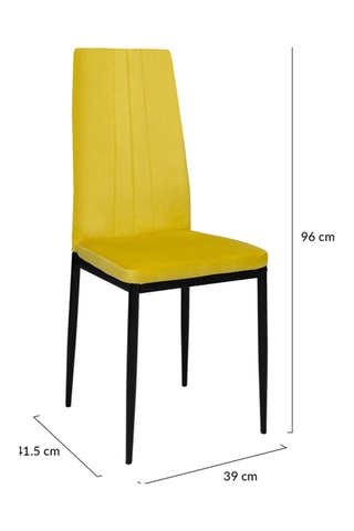 6 chaises Jade - 39 x 96 x 41,5 cm