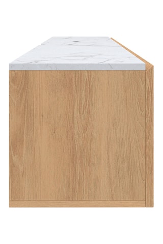 Meuble TV suspendu 2 abattants Marceau - 180 x 30 x 30 cm