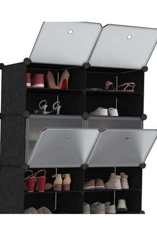 Meuble à chaussures cube - 83 x 32 x 122 cm