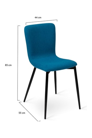 2 chaises Margot - 44 x 85 x 55 cm