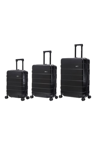 Set de 3 valises Echo - 55/65/75 cm - Noir